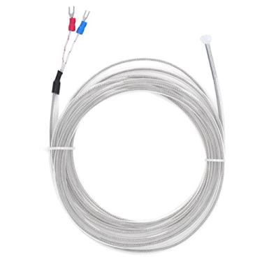Imagem de Sonda de sensores de termopar QANYEGN, sensor de termopar aterrado tipo K, detector de temperatura de sonda de aço inoxidável para substituição (Aço inoxidável+PTFE 3)