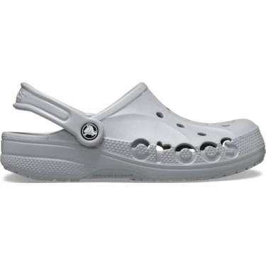 Imagem de Crocs Tamanco Baya masculino e feminino | Sapato confortável sem cadarço | Sapato aquático casual, Cinza-claro, 13 Women/11 Men