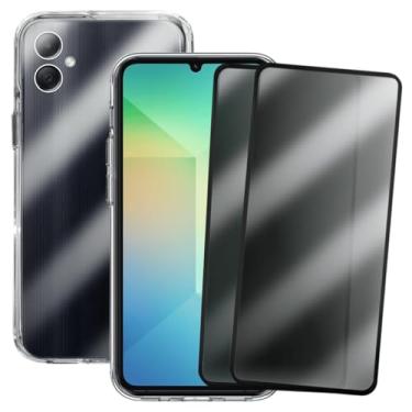 Imagem de Kit Capa Capinha Clear Case Space Compatível Samsung Galaxy A06 + 2 Película 3d Privacidade