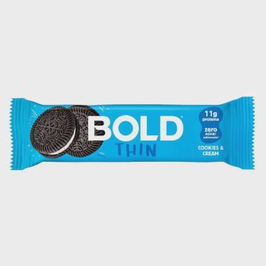 Imagem de Barra Bold Thin Cookies e Cream 40g