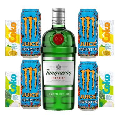 Imagem de Gin Tanqueray 750Ml + 6 Monster Mango Loco + 4 Água De Coco