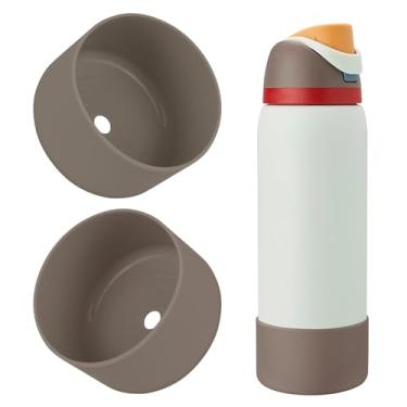 Imagem de BKBY 2 peças de bota de silicone para garrafa de água, compatível com Owala 680 g 947 g 1,134 g, capa protetora antiarranhões e antiamassados sem ruído para garrafas de água FreeSip/Twist/Flip