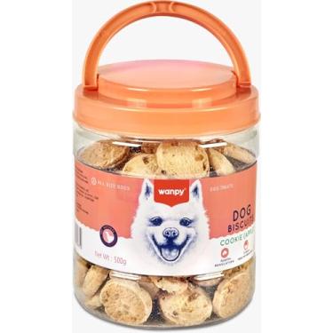 Imagem de Petisco Oven Roasted Para Cães Truly Wanpy Cookie Sabor Frango e Maça 500g Bacon Born