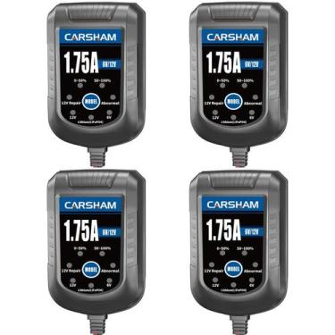 Imagem de Carregador de Bateria Inteligente CARSHAM - 6V/12V - Carregamento Flut