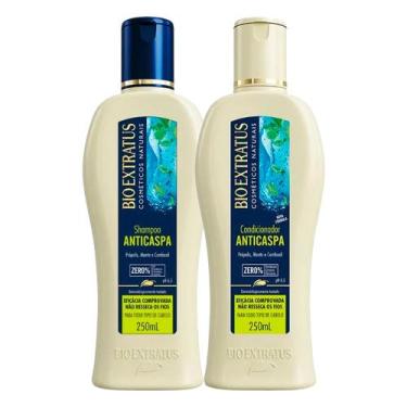 Imagem de Kit Shampoo e Condicionador Anticaspa Limpeza Própolis Menta Bio Extra