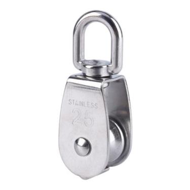 Imagem de Moitão 25mm Com Distorcedor Em Aço Inox 316 Carga Máx 1 Ton - Abrolhos