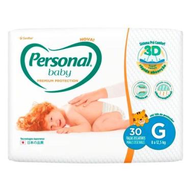 Imagem de Fralda Descartável Personal Premium Protection G Com 30 Unidades