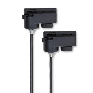 Imagem de 2x Adaptador P/Colocar Pendente Trilho Eletrificado Preto