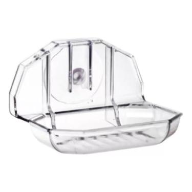 Imagem de Saboneteira de Plástico Acrílico com Ventosa Sem Furos Crystal Fumê - TYDA (CRYSTAL)