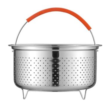 Imagem de Cesta de vapor, cestas a vapor para cozinhar | Cesta de alça versátil de aço inoxidável - Inserção de vapor multifuncional para cozinhar vegetais fumegantes peixes