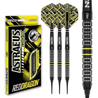 Imagem de RED DRAGON Conjunto de dardos macios de tungstênio premium Astraeus Q4X Parallel 20 gramas com voos e hastes