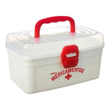 Imagem de Maleta Medicamentos Média Frasqueira Remédios Nitronplast