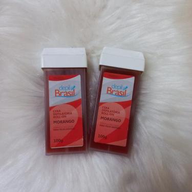 Imagem de Cera Depilatória Roll-On 100 gramas Depil Brasil - DepilBrasil, MORANG