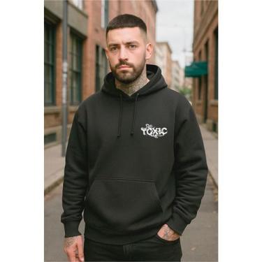 Imagem de Blusa De Frio Estampada Mletom Unissex Flanelado Toxic 100% Algodão La