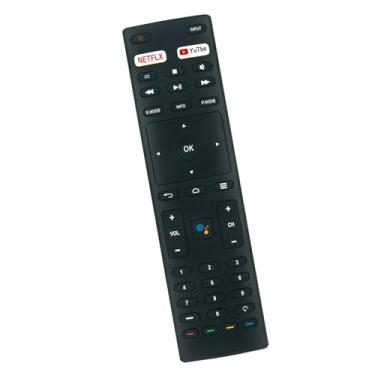 Imagem de Controle remoto de voz de TV de substituição RM-C3329 adequado para televisões KONKA JVC Smart 4K Android 55Q75A 32H31A 40H33A 43U55A 50Q75A 50U55A 55U55A 65Q75A 65U55A 75Q75A 75U55A