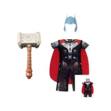 Imagem de Fantasia Infantil Roupa Thor duas Máscara e martelo - MWM MODAS, C, 2 