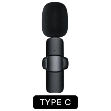 Imagem de Microfone Lapela Sem Fio Para Android Usb C Qualidade De áudio Impecável!
