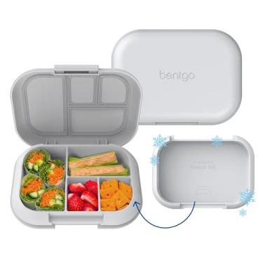 Imagem de Lancheira infantil Bentgo Chill à prova de vazamento – Caixa Bento de 4 compartimentos com bolsa de gelo embutida, capacidade de 3,3 xícaras, livre de PFAS e BPA, segura para micro-ondas e lava-louças