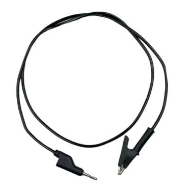 Imagem de Esquirla Cabo de teste de plugue banana para clipe jacaré, cabo de teste de multímetro, conjunto de circuito versátil, de de ponta de prova, Preto