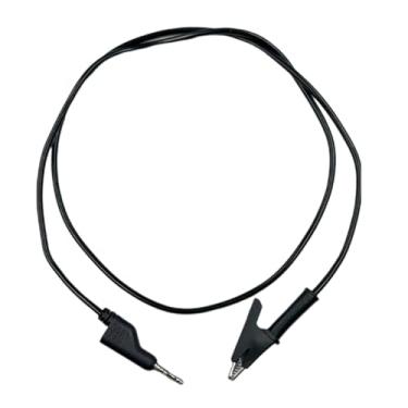 Imagem de Amagogo Cabo de teste de plugue banana para clipe jacaré, cabo de teste de multímetro, versátil, resistente, profissional, 100 cm, Preto