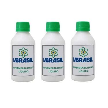 Imagem de Kit 3 Impermeabilizante Vbrasil Líquido Para Tinta