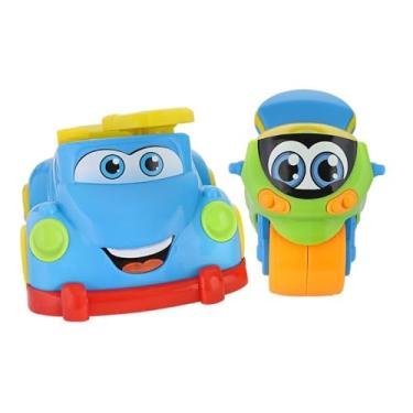 Imagem de Mini Racers Conjunto de Brinquedo, Carrinho e Moto com Sons, 23 cm x 18 cm x 13 cm