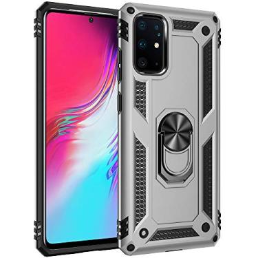 Imagem de Capa de impacto de queda de grau militar para Samsung Galaxy S20 Plus, capa para Galaxy S20+, anel giratório de metal 360, suporte magnético para carro, armadura resistente, capa para celular Galaxy