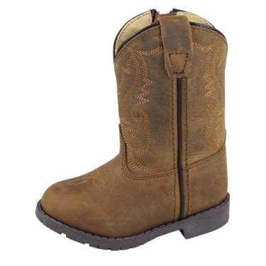 Imagem de Smoky Mountain Boots Bota de cowboy infantil unissex, Brown Distress, 8 Toddler