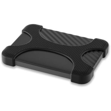 Imagem de Lacdo Capa de Silicone para disco rígido portátil Seagate/Game Drive, WD Elements/My Passport,Toshiba Canvio Basics/Flex Disco rígido externo 1TB 2TB 2,5 polegadas Capa protetora do disco rígido,Preto