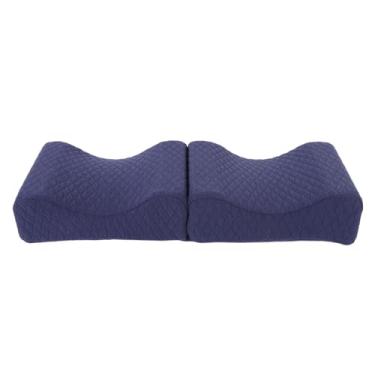 Imagem de Almofado de joelho de espuma de memória para dormentes laterais Coscões de elevação ergonômica macia Curvada entre travesseiro de perna