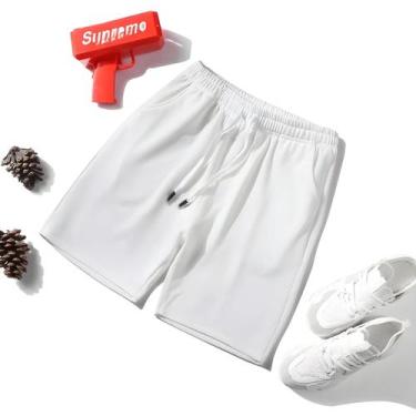 Imagem de Calções de Banho Masculinos de Secagem Rápida - Cintura Elástica para 