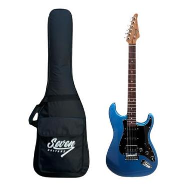 Imagem de Guitarra Strato Seven Sgt-277 Bl Azul/Traste Inox/C Bag