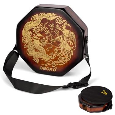 Imagem de GECKO Bateria octogonal cajon SD8S – instrumento de percussão portátil com alça removível e bolsa de transporte, corpo de madeira de bétula e som rico