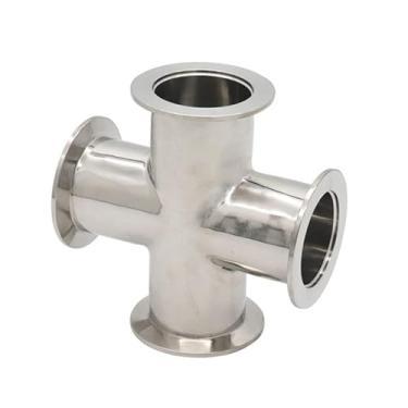 Imagem de Kf-16 Kf-25 Kf-40 Kf-50 4 Way Cross Vacuum Fitting Ss304 Aço Inoxidável, Onecolor, KF40