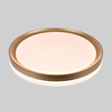 Imagem de Plafon chass dourado 38 cm 30 watts multicor - LS