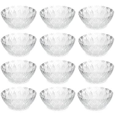 Imagem de Jogo 12 Potes para Sobremesa Bowls Tigelas de Vidro 350ml King Lyor Transparente