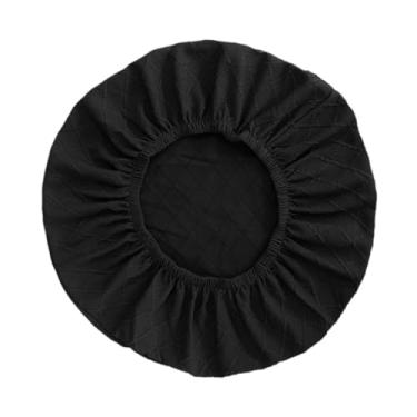 Imagem de Bothyi Capa protetora para ventilador, capa elástica meio envolta para uso interno e externo, resistente para 16-18 polegadas, pano à prova de poeira, Preto