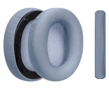 Imagem de Almofada de Fone de Ouvido de Reposição para o Fone de Ouvido do Edifier W820NB plus, Almofadas de Ouvido de Isolamento de Ruído (Azul escuro)