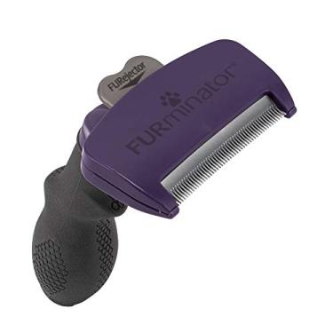 Imagem de Rasqueadeira Furminator Roxa Média para Gatos de Pelo Longo