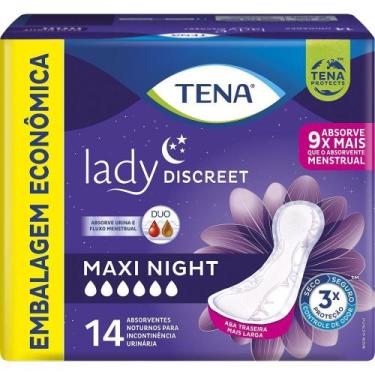 Imagem de Absorvente Noturno Tena Lady Discreet Maxi Night Feminino 14 Unidades