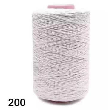 Imagem de Barbante euroroma big cone fio 8 cor 200 branco 1,8kg