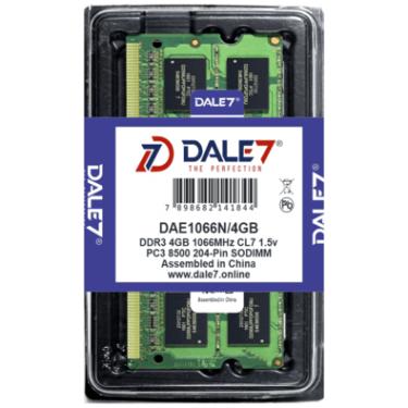 Imagem de Memória Dale7, 4GB, 1066Mhz, DDR3, Notebook, 1.5v