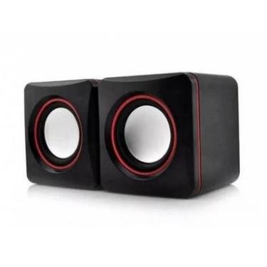 Imagem de Mini Caixa De Som Para Computador Pc Notebook 3w Rms Cabo P2 Usb