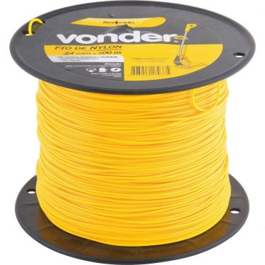 Imagem de Fio Nylon 2,4mmx500m Redondo Roçadeiras E Aparadores Vonder
