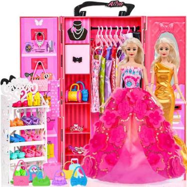 Imagem de Conjunto de guarda-roupa ebuddy para boneca feminina de 11,5 polegadas