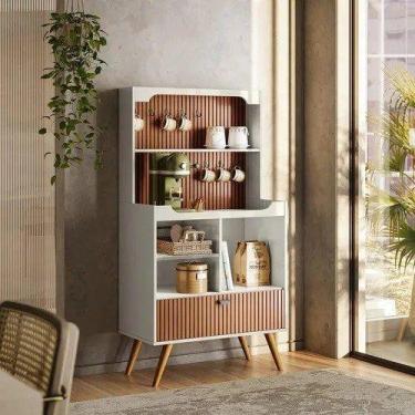 Imagem de Aparador de Café e Bebida Off-White/Tauari - HIPERSTOCK