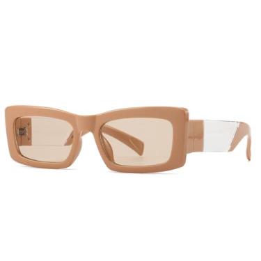 Imagem de Óculos de sol gatinho femininos, armação estreita moderna, estilo retrô, proteção UV400 (C2)