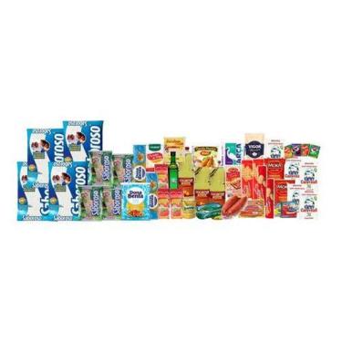 Imagem de Cesta Básica Alimentos (45 Itens) C/ Carne E Linguiças - Higipack