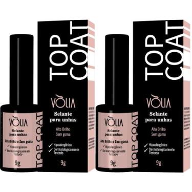 Imagem de 2UN Selante Para Unhas Em Gel Top Coat Finalizador 9g Volia - Vòlia