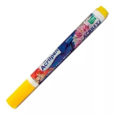 Imagem de Caneta Para Tecido Acrilpen Amarelo Ouro Acrilex